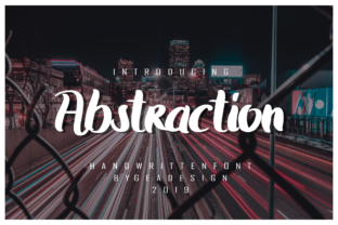 Abstraction Font: A Bold Handwritten Typeface for Branding