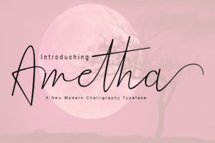 Ametha: A Modern Handwritten Typeface for Small Business Branding