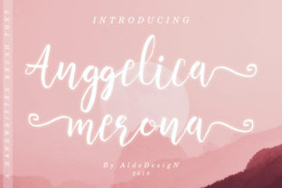 Anggelica Merona: A Heavenly Handwritten Font for Romantic Branding