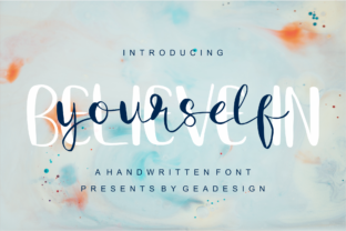 Believe in Yourself: A Handwritten Font for Modern Web Design