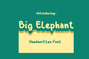 Big Elephant: A Charming Handwritten Font for Makers