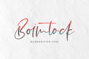 Boimtock: A Lightweight Handwritten Font for Modern Web Design