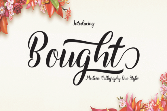 Bought: A Handwritten Typeface for Editorial Design