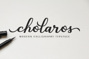 Cholaros: A Bold Script Typeface for Modern Editorial Design