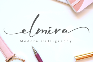 Elmira: A Modern Script Typeface for Editorial Design