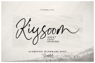Kiysoom Font: The Handwritten Typeface for Crafters
