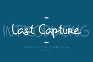 Last Capture Typeface: A Natural Script for Editorial Design