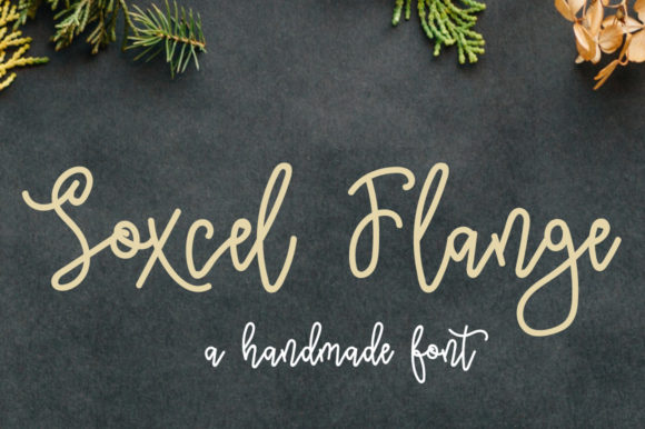 Soxcel Flange: A Handwritten Typeface for Editorial Warmth