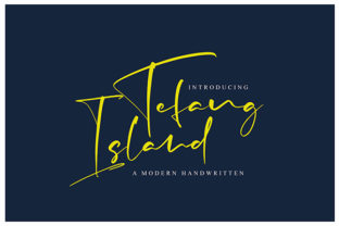 Tefang Island: A Handwritten Font for Crafters