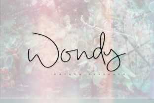 Wondy: A Handwritten Typeface for Modern Web Design